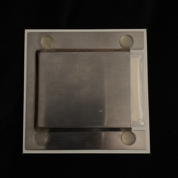 🎄Crate & Barrel Glass Photo Coaster - Picture 2 of 2